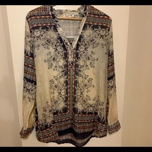 Cotton Indian print blouse.